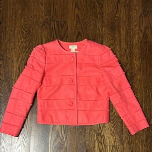 J. Crew Vibrant Pink Knit Jacket